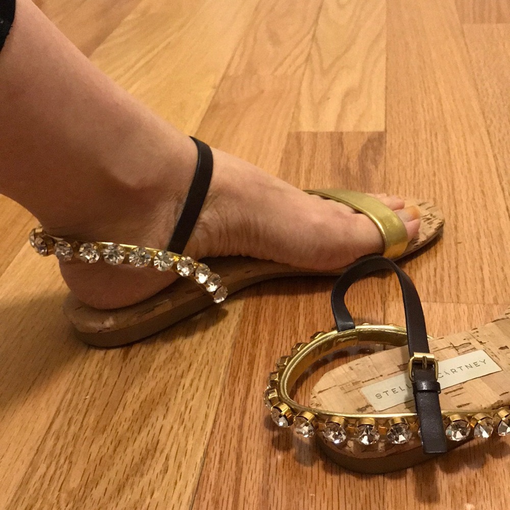 Stella mccartney flat embellished sandals